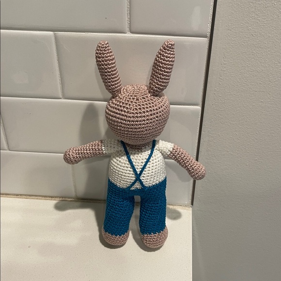 Handcrafted Bunny Doll Amigurumi Spring Easter Kids Toy Figure - Picture 5 of 8